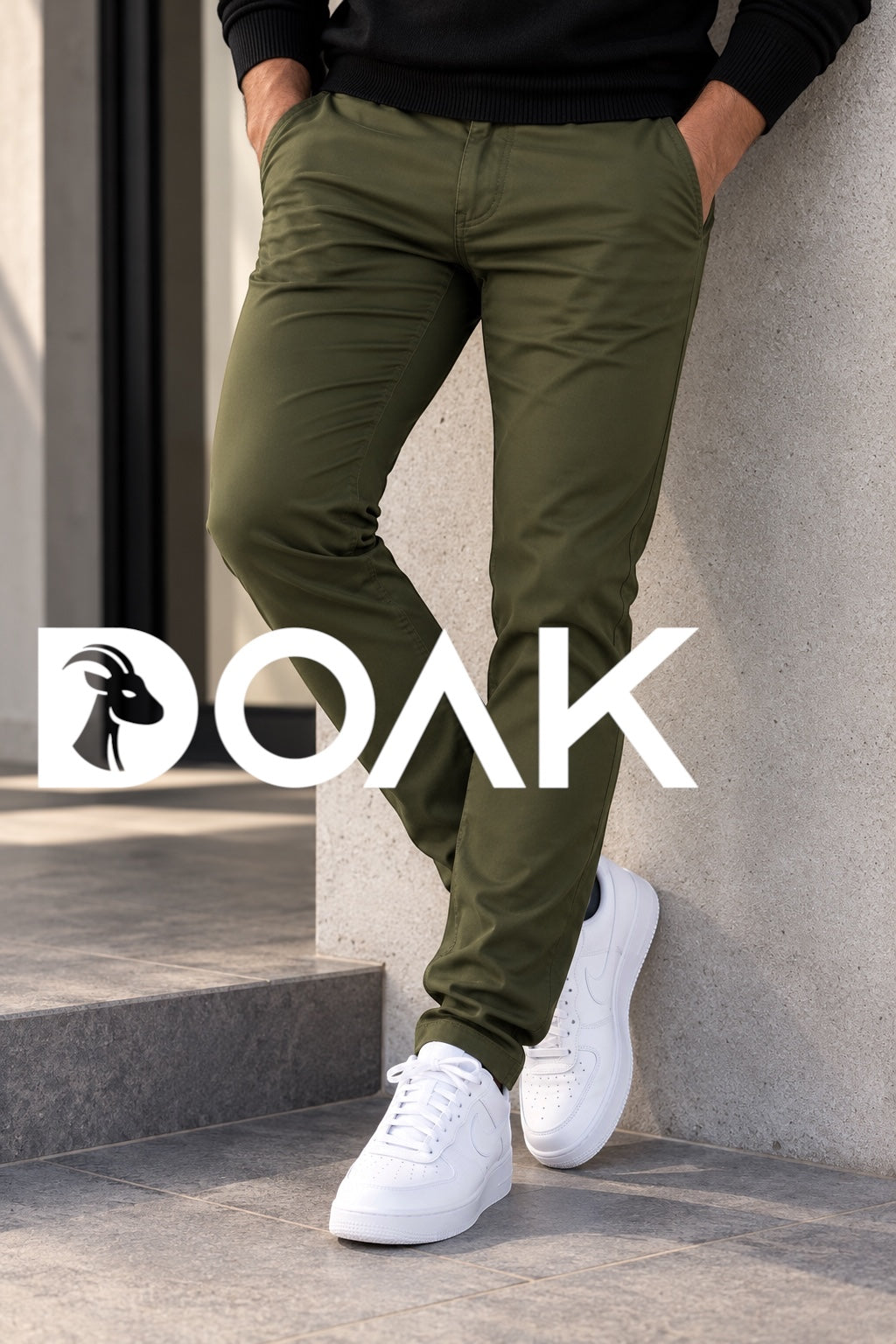 Pantalon dril bota recta